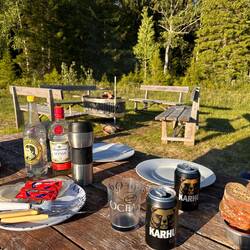 Grillen mit Bootsnachbarn