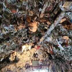 The Saloon's shtick is being plastered with bills. And it was PLASTERED. Pics don't do it justice.
