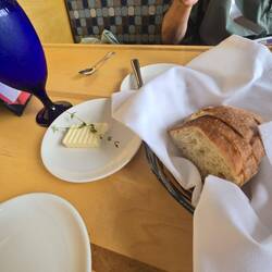 Fresh hot sourdough bread