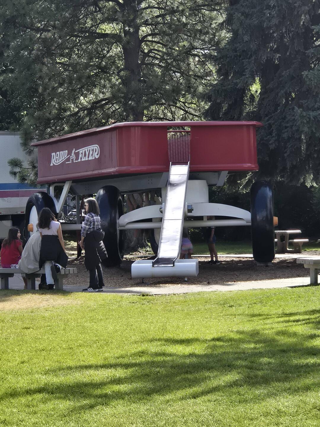 Children's play area in downtown Spokane.