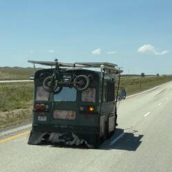Homemade RV - wish I got a picture of the side door (made of wood w/intricate detail)!