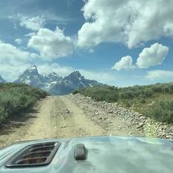 Leaving the dude ranch ... what a view!