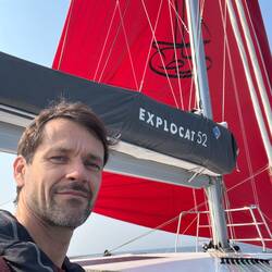 The big sail is set!