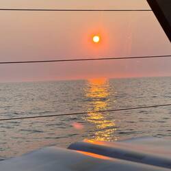 20:30, the sun is peacefully setting.
