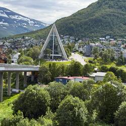 Blick auf das Festland Tromsdalen