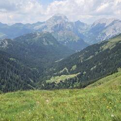 Fast bis hinter zu dem hohen Berg gings heut