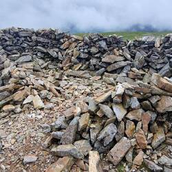 Shelter atop Mynydd Moel