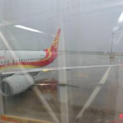 Tianjin airport, after the heavy storm 雨后天津机场