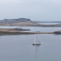 Chateau Bay. What a cool anchorage!