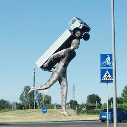 Im Kreisverkehr