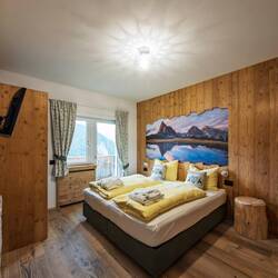 Bedroom ... with its own balcony ... Cesa dele Angele — Colle Santa Lucia, Italy.