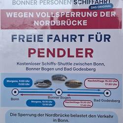 Tolle Idee der Bonner Personen Schifffahrt!😁👍
