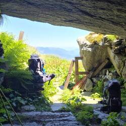 Our lunch stop in the cave