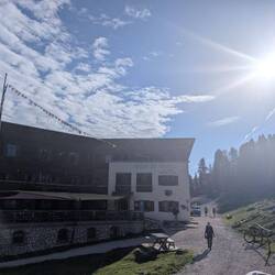 Thanks for a comfy bed and nice dinner Rifugio Fanes