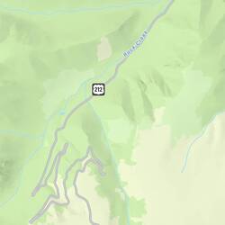 Map of the switchbacks in Montana