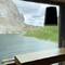 Der Speisesaal mit Panoramablick auf den See