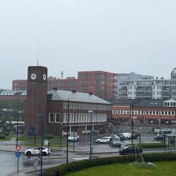 D er Bahnhof- hier endet die Nordlandbahn