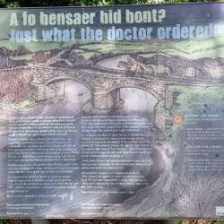 Packhorse bridge notice board