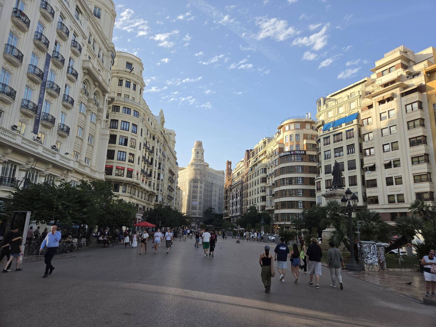 City was filled with several pedestrian squares like this one