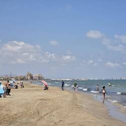 The beach