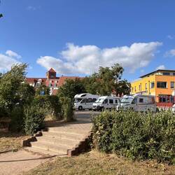 Stellplatz mit Blick auf die Müritz