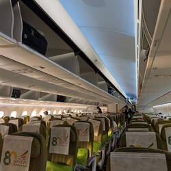 Boarding completed von Zürich bis Milano 🤭 Leider kamen in Milano dann doch noch einige Leute dazu