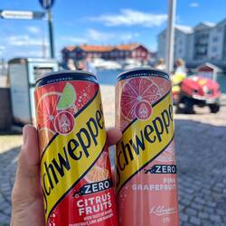 Zur Promotion gab's 2 Getränke zur Probe :)