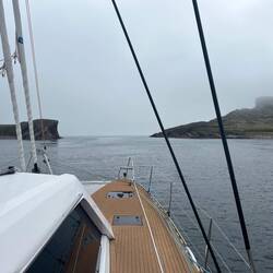 The gate to the open sea - no wind is better than bad wind!
