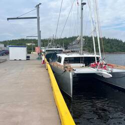At the wharf in Mary's Harbor.