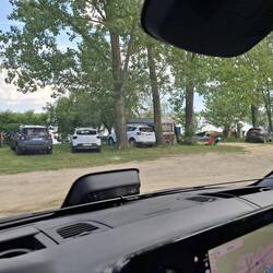Der Partyplatz unterwegs, garnicht erst ausgestiegen