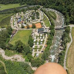 Vorne unser Campingplatz