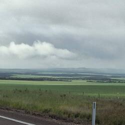 Heading to Kimba through wheatbelt - rain, water & green