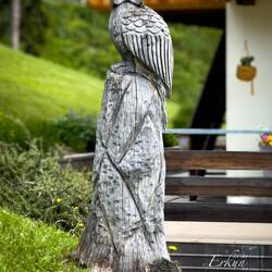 Sculpture on the way to the trail — Colle Santa Lucia, Italy.