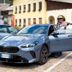 Heading off to find AdBlue for our rental car — Colle Santa Lucia, Italy.