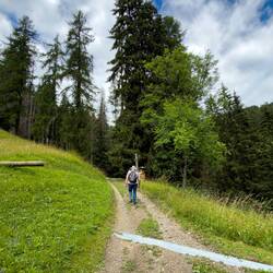We've already gained 220 feet from where we started @ 4,767 feet — Colle Santa Lucia, Italy.