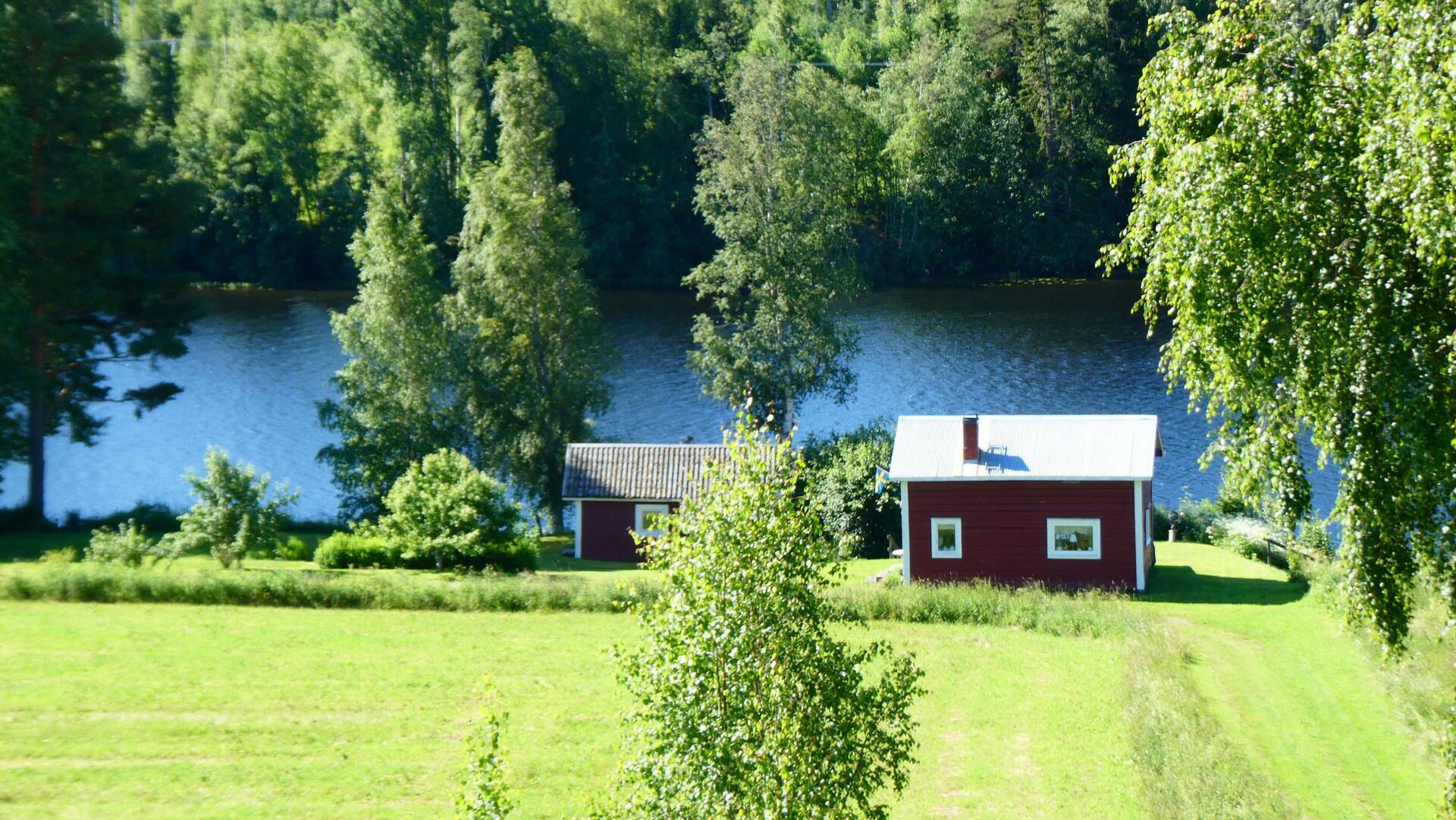 Cabins by the river