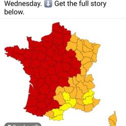 Heatwave records were broken in several departments of France