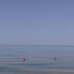 The sea was like a mirror on the north coast beach at Il D'Oleron