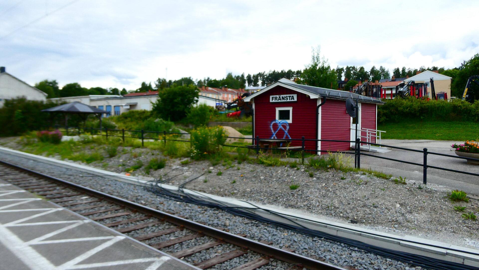 The railway station at Fransta