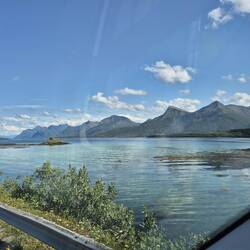 Wir sind von der Landschaft ganz begeistert.