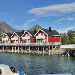 Der Hafen von Engeløya.