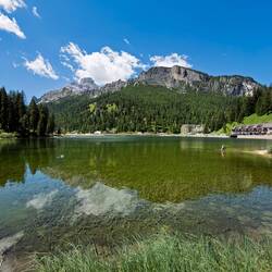 From the trail around the lake — Lago di Misurina, Italy.
