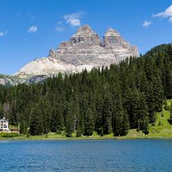 From the trail around the lake — Lago di Misurina, Italy.