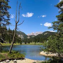 From the trail around the lake — Lago di Misurina, Italy.