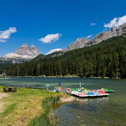 From the trail around the lake — Lago di Misurina, Italy.
