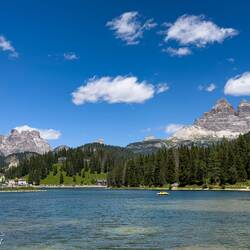From the trail around the lake — Lago di Misurina, Italy.