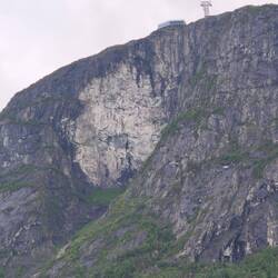 Der Loen Sky Lift diesmal nicht im Nebel