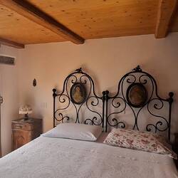 Our lovely little room at Albergo Fontana