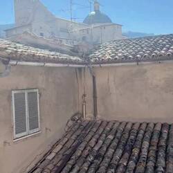 Church bells from San Rufino from my hotel room, 9:30 Sunday morning