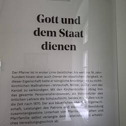 19tes Jh.: Pfarrer im Dienste des Landesherren